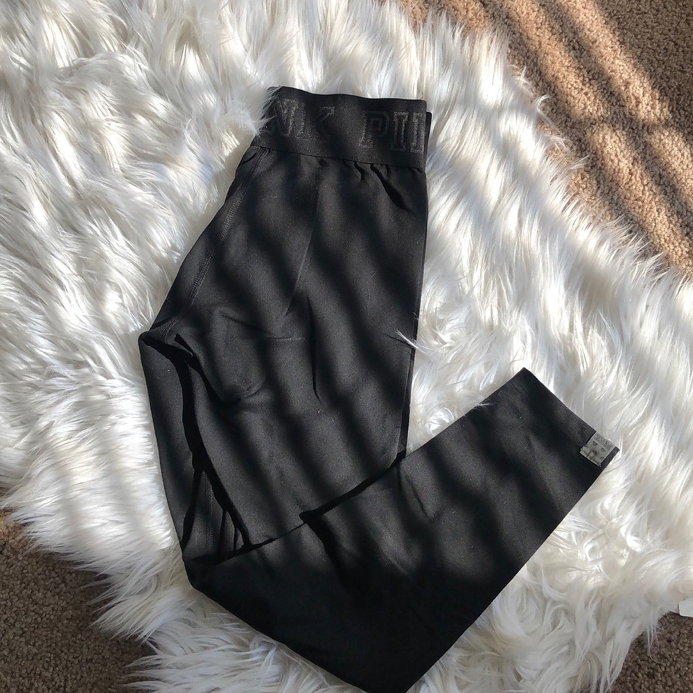PINK ULTIMATE ANKLE LEGGING WITH LOGO WAISTBAND